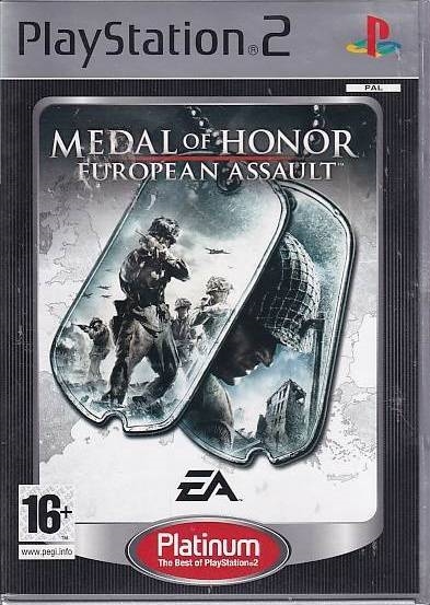 Medal of Honor European Assault - PS2 - Platinum (Genbrug)